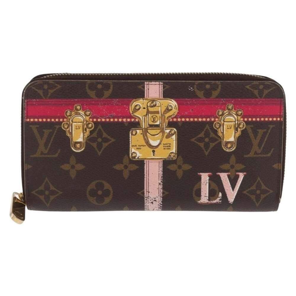 Louis Vuitton Monogram Summer Trunk Zippy Wallet Long Brown